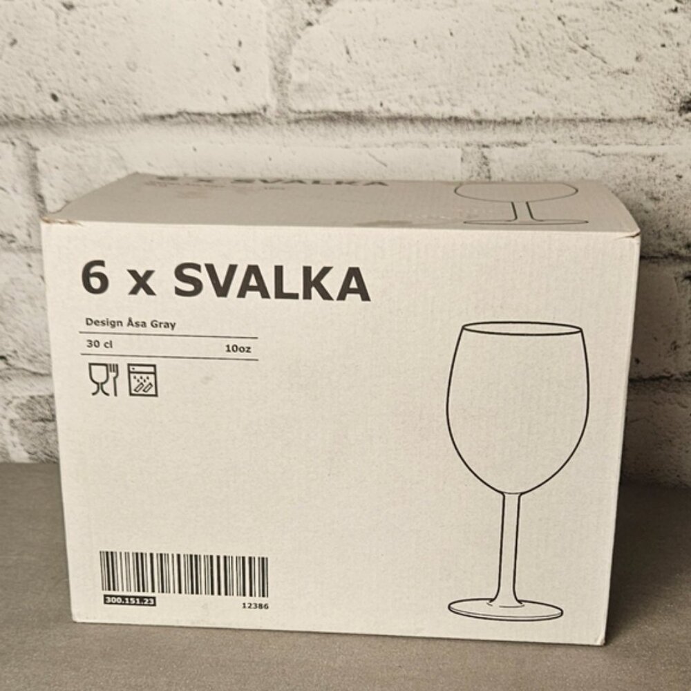 IKEA Savlka Wine Glass Set - 6 Pack - New Old Stock -CIB - Picture 3 of 8